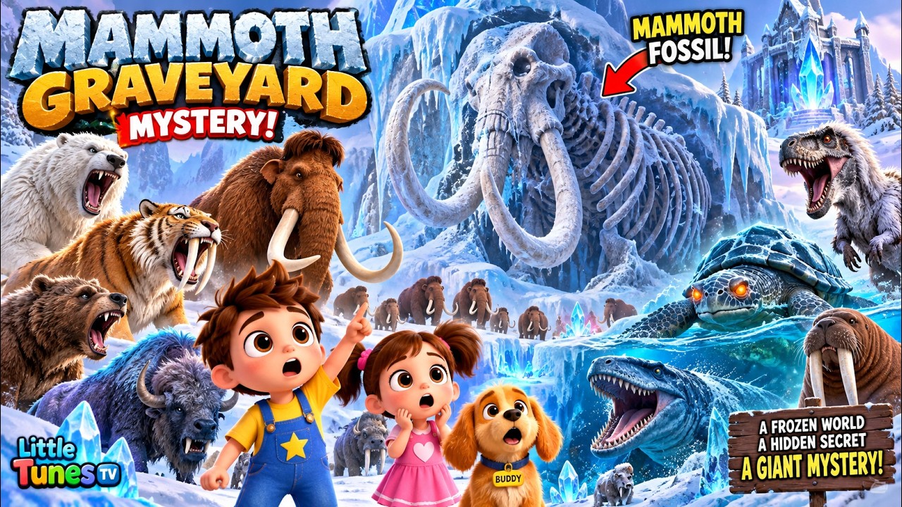 🦣  MAMMOTH BREAKS OUT OF THE ICE! 😱❄️ Baby Leo&rsquo;s Frozen World Adventure | Kids Story