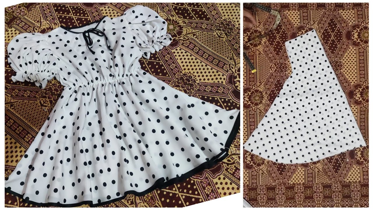 Simple Umbrella frock cutting and stitching