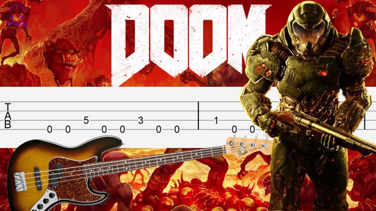 DOOM - At DOOM&rsquo;s Gate by Mick Gordon [Bass Tabs Tutorial]