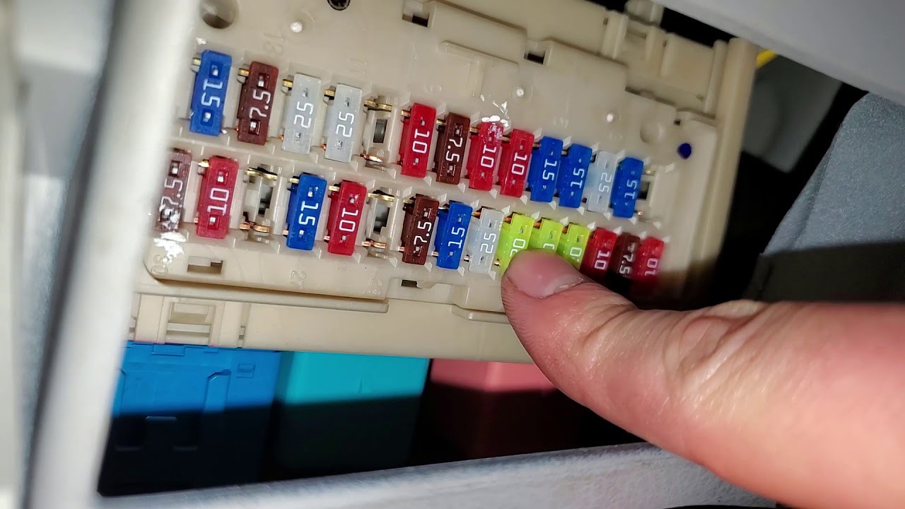 2011 Toyota RAV4 Cigarette Lighter Fuse, Power Outlet Fuse Location