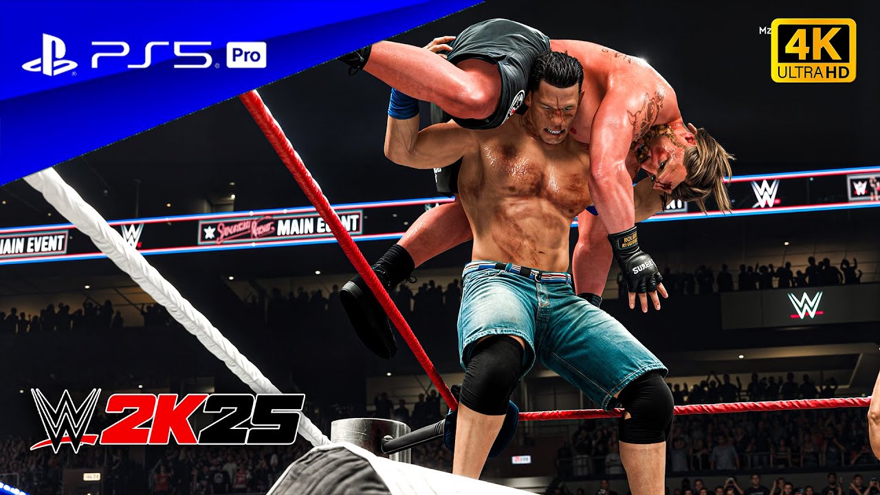 WWE 2K25 — Джон Сина против Брока Леснара | Матч без правил на SNME | PS5™ Pro [4K60]