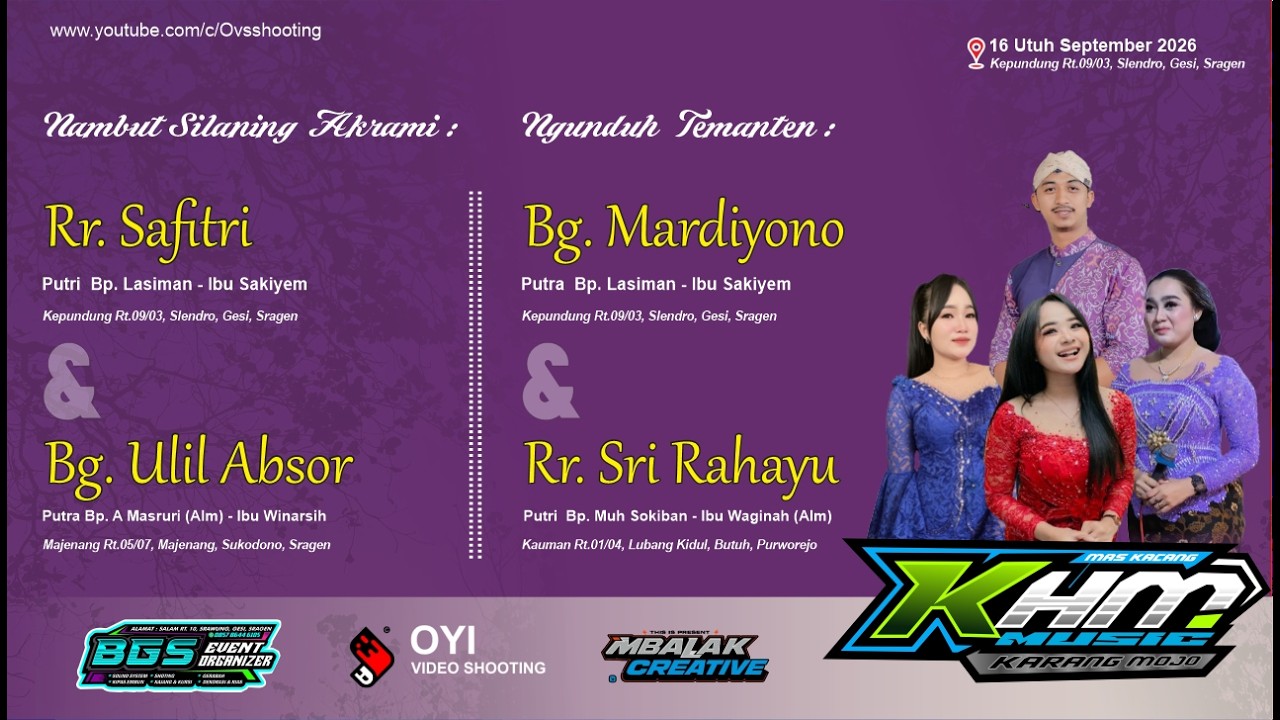 LIVE KHM MUSIC || BGS PRO jilid 1 || OVS HD. Kepundung 16 Utuh SEPTEMBER 2026