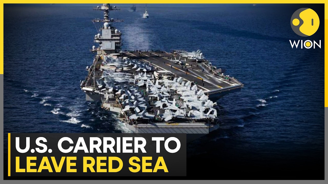 America's Most Powerful Warship to Leave Red Sea After Fire | WION