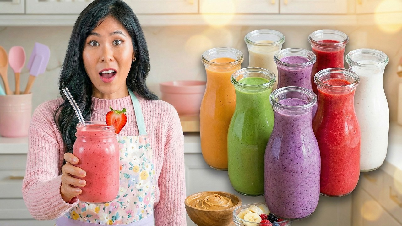 World's Best HEALTHY SMOOTHIES Recipes to Make at Home (7 Ways)!