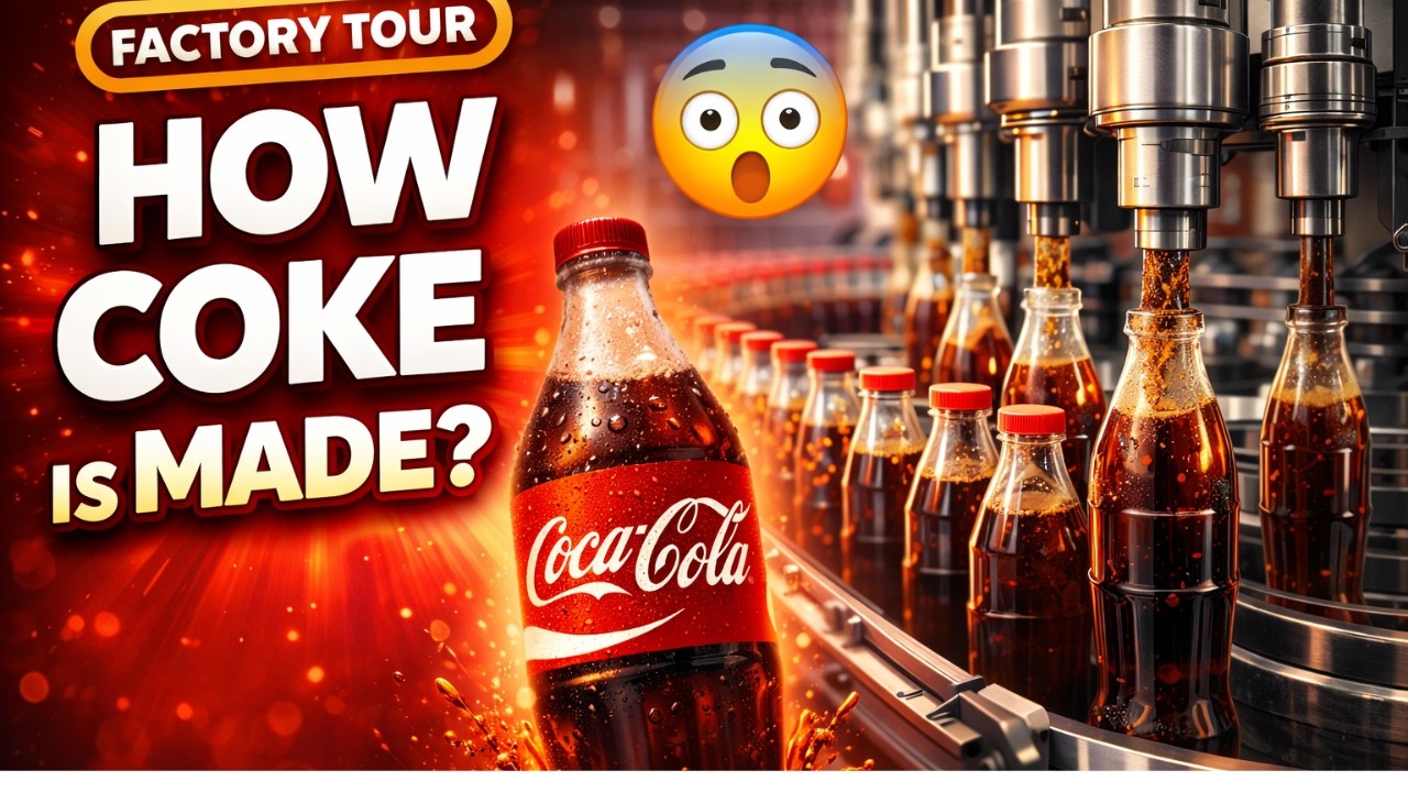 How Coca-Cola Is Made Inside The Factory 🏭 | Complete Manufacturing Process (Step by Step)