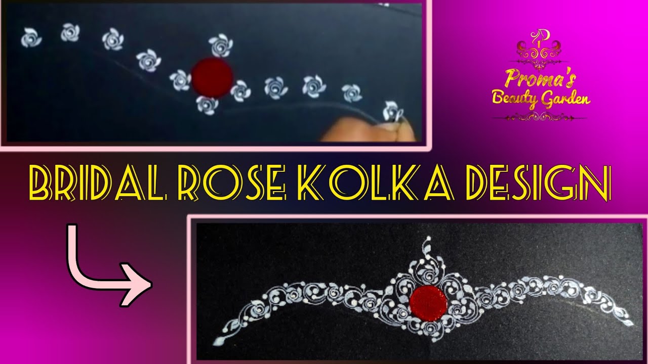 Easy Bridal Kolka Design || Rose Kolka || step by step || Kolka || Simple Kolka ||