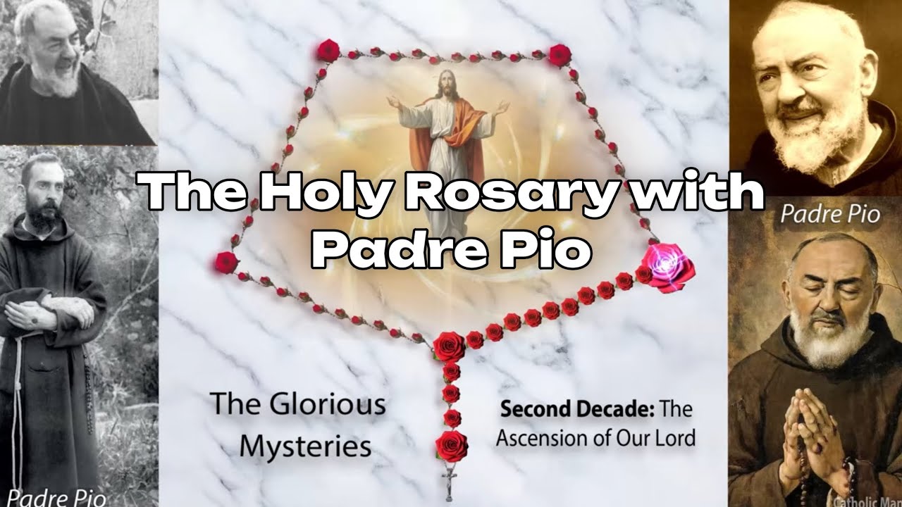 Glorious Mysteries – Padre Pio – Blooming Virtual Rosary (AI) | Wednesdays and Sundays