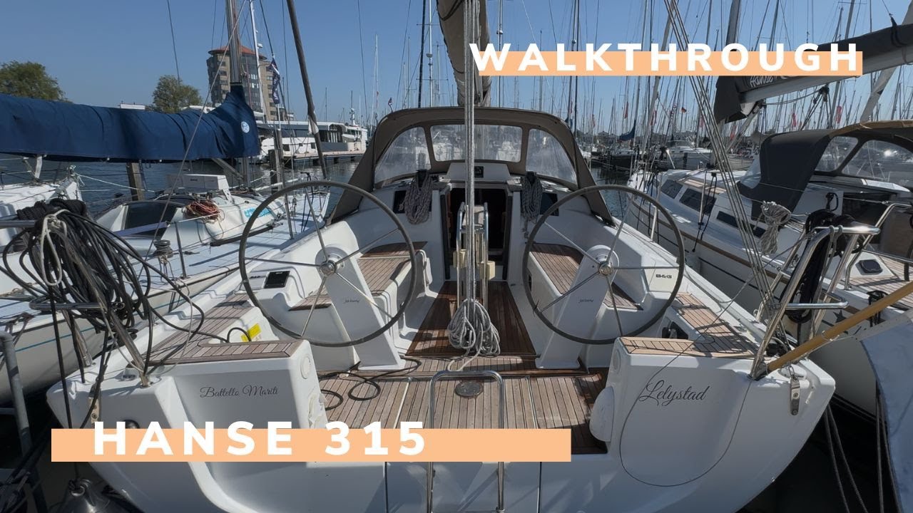 Walkthrough of a €150,000 Hanse 315 – Silent Full Tour (Interior & Exterior)