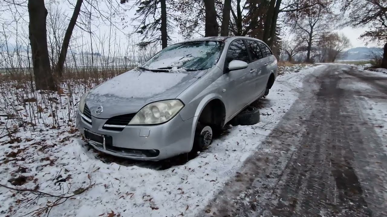 OPUSTENÉ AUTO BEZ KOLIES V LIPTOVSKOM MIKULÁŠI !!!