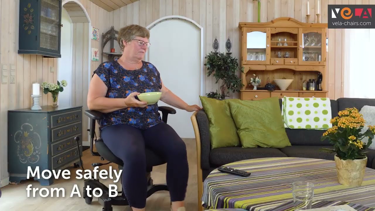 Vela chairs to gain independence at home or at the office. Chairs for people with limited mobility