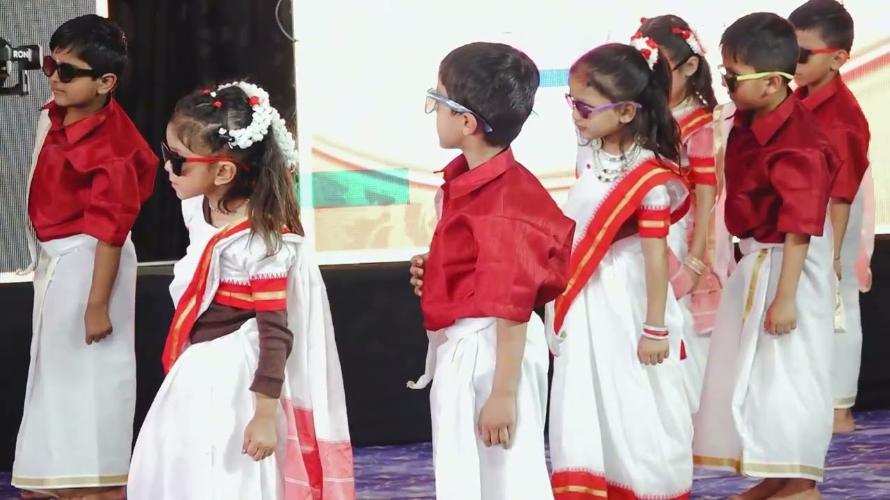 South indian Dance by junior kids on annual function 2025-26