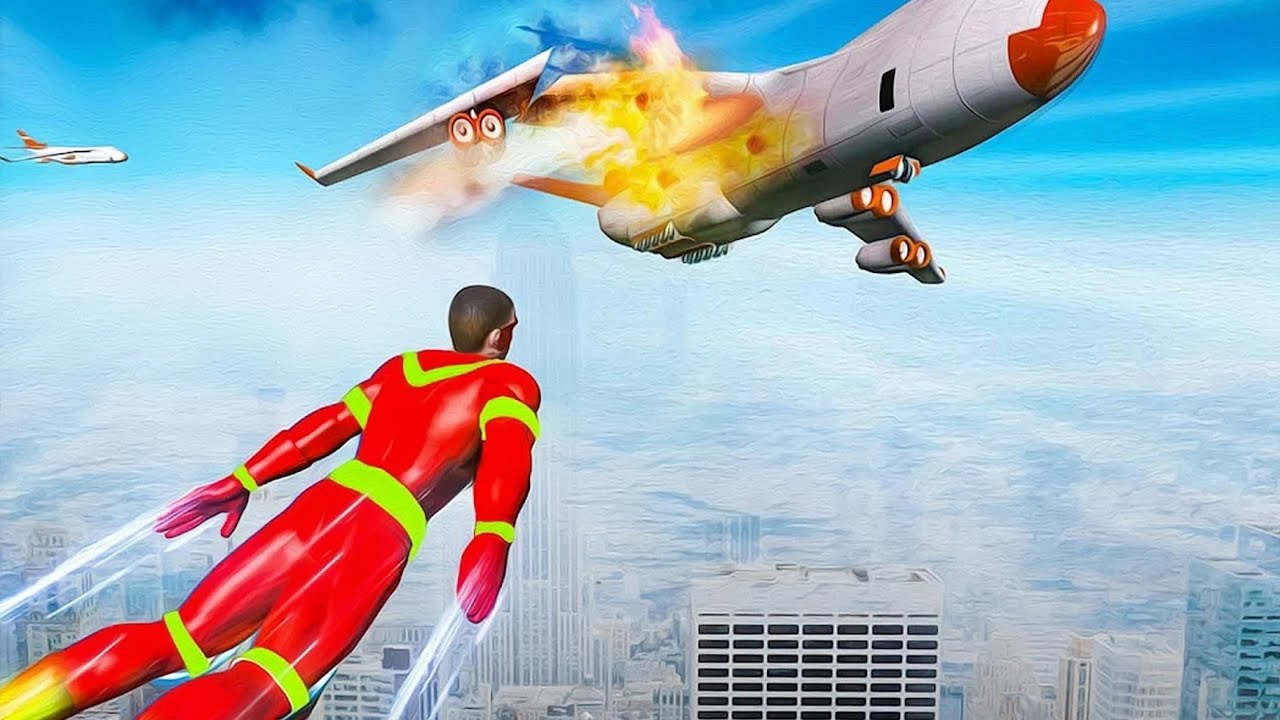 Flying Robot Games: Super Hero | Gameplay