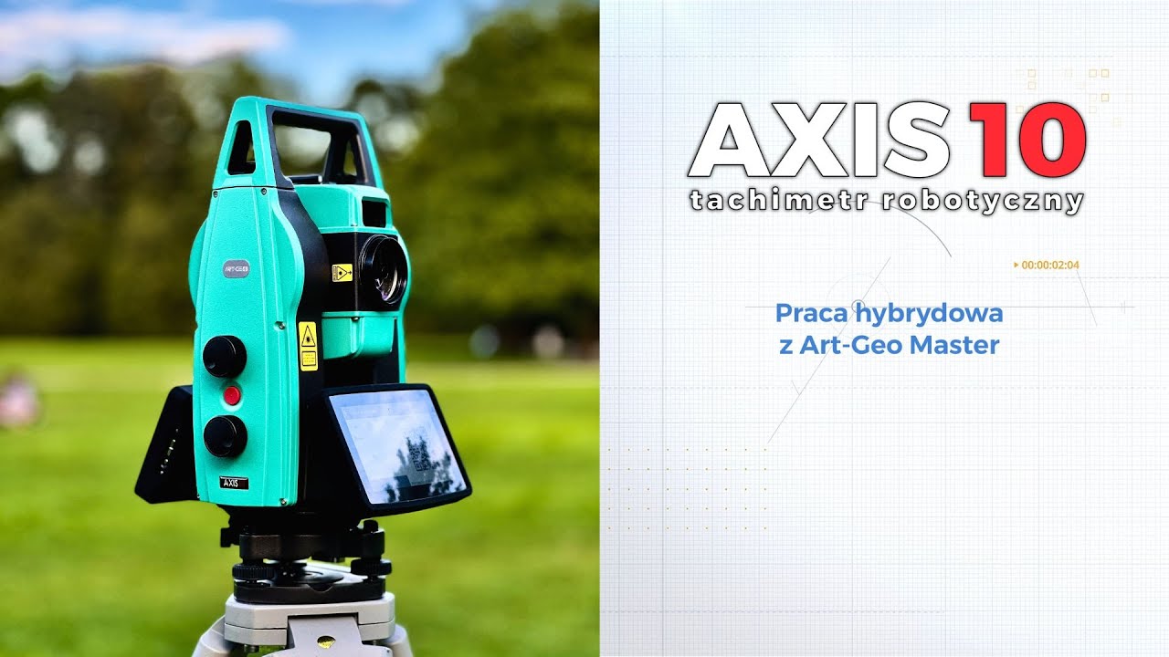 Axis10 z Art-Geo Master - zestaw hybrydowy tachimetr robotyczny +odbiornik GNSS z laserem i kamerami