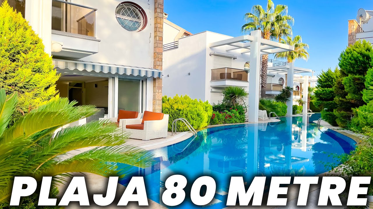 +89 Plaja 80 Metre DEV HAVUZLU KÖŞE Satılık Villa Kuşadası Yavansu Mahallesi