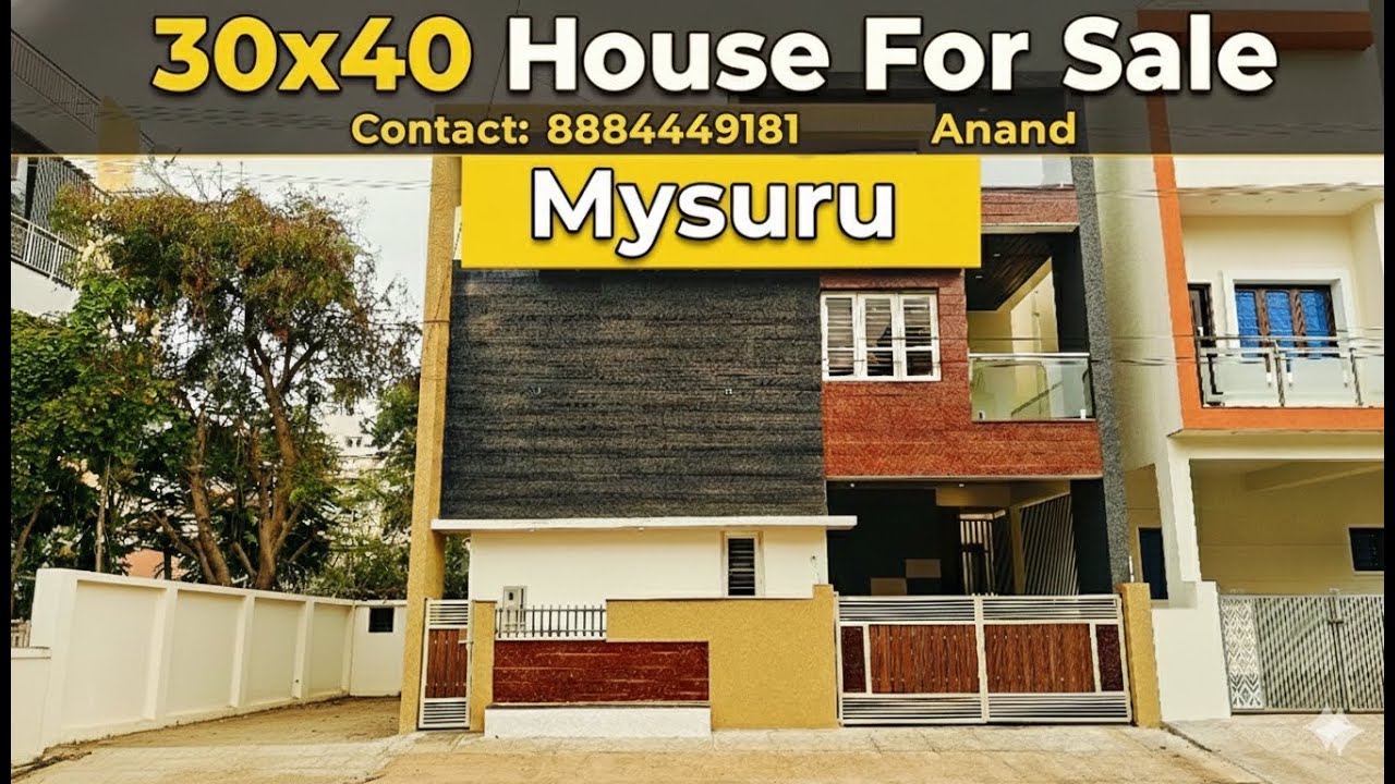 MUDA Allotted | Luxury New House for Sale | East | 30X40 | Mysore house for sale | MYSURU | RC GROUP