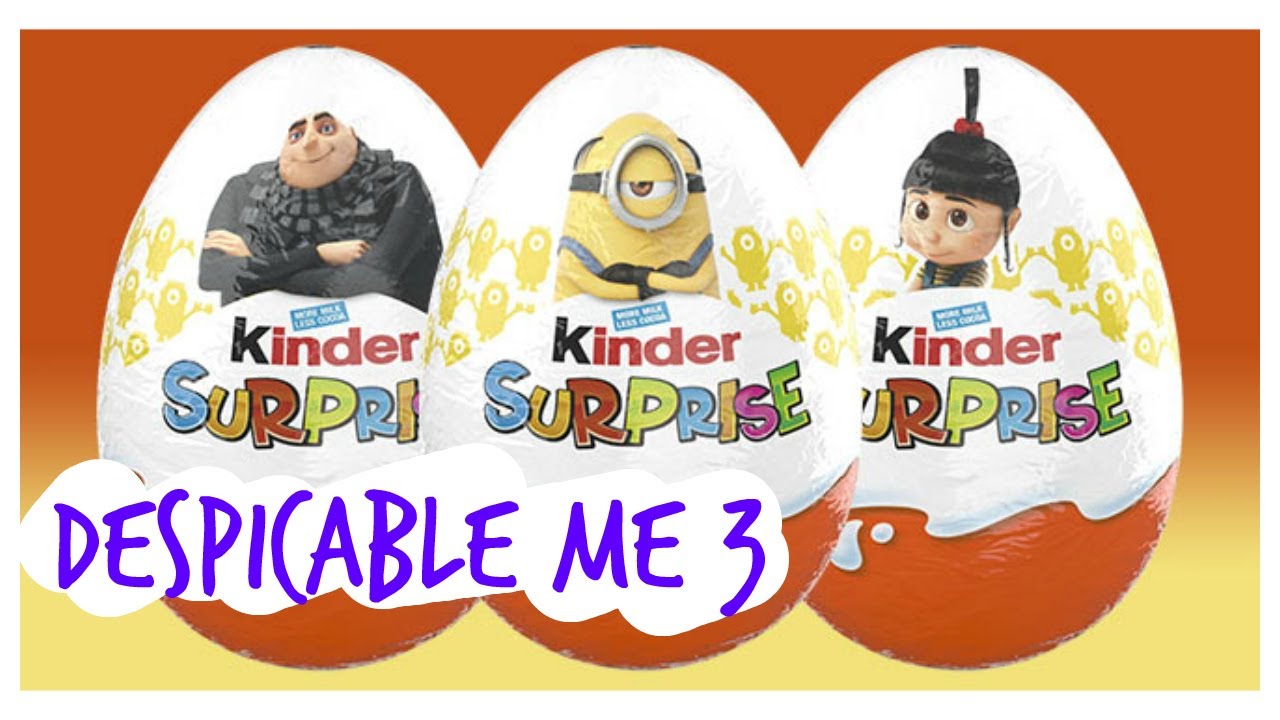 Unboxing Despicable Me 3 Kinder Surprise Eggs with Minion Surprises!