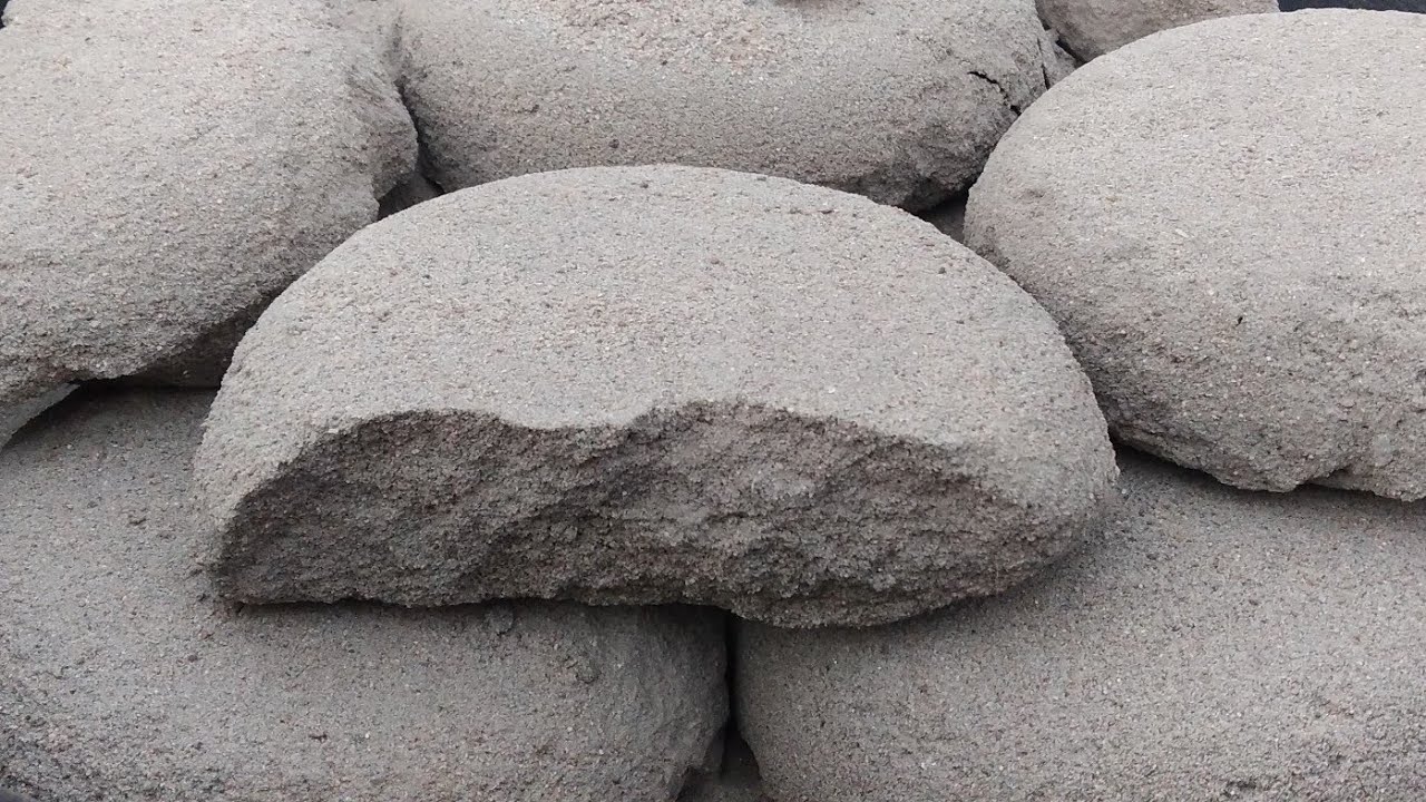 ASMR:  LAYERED 🌓PURE SAND CEMENT SLABS DRY CRUMBLE🌪