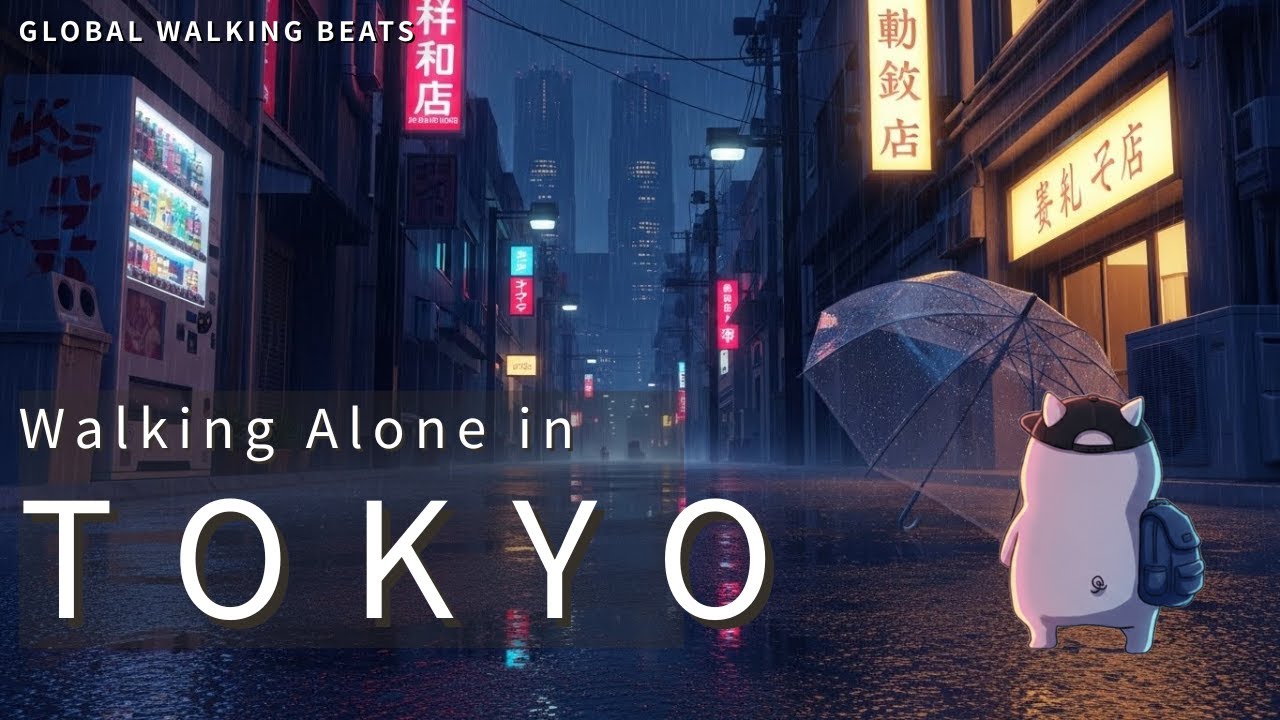 Walking Alone in Tokyo at Night – Melancholic Lo-fi / Jazz Beats
