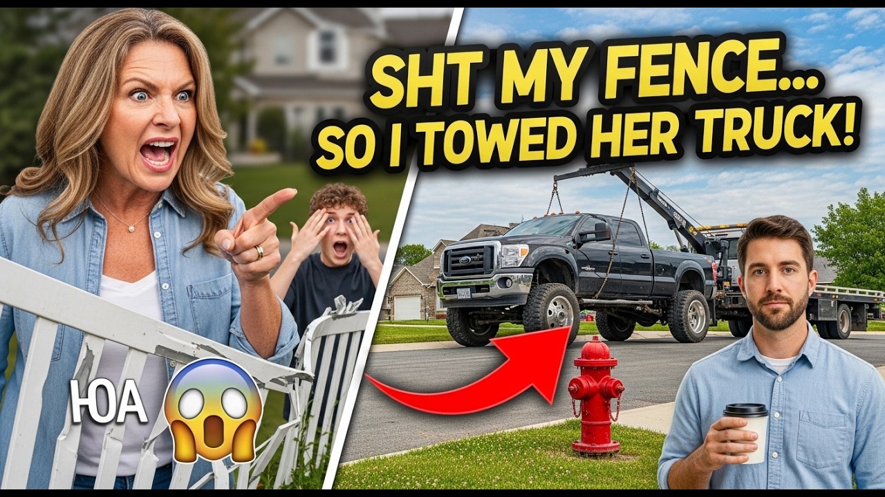HOA Karen’s Son Destroyed My Fence — Then Lied to the Police About It!