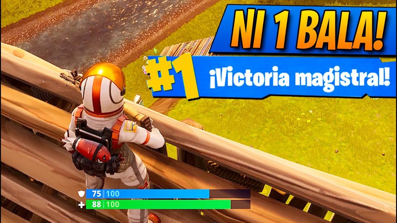 INCREIBLE! No me dan NI 1 BALA en TODA la PARTIDA! Fortnite: Battle Royale