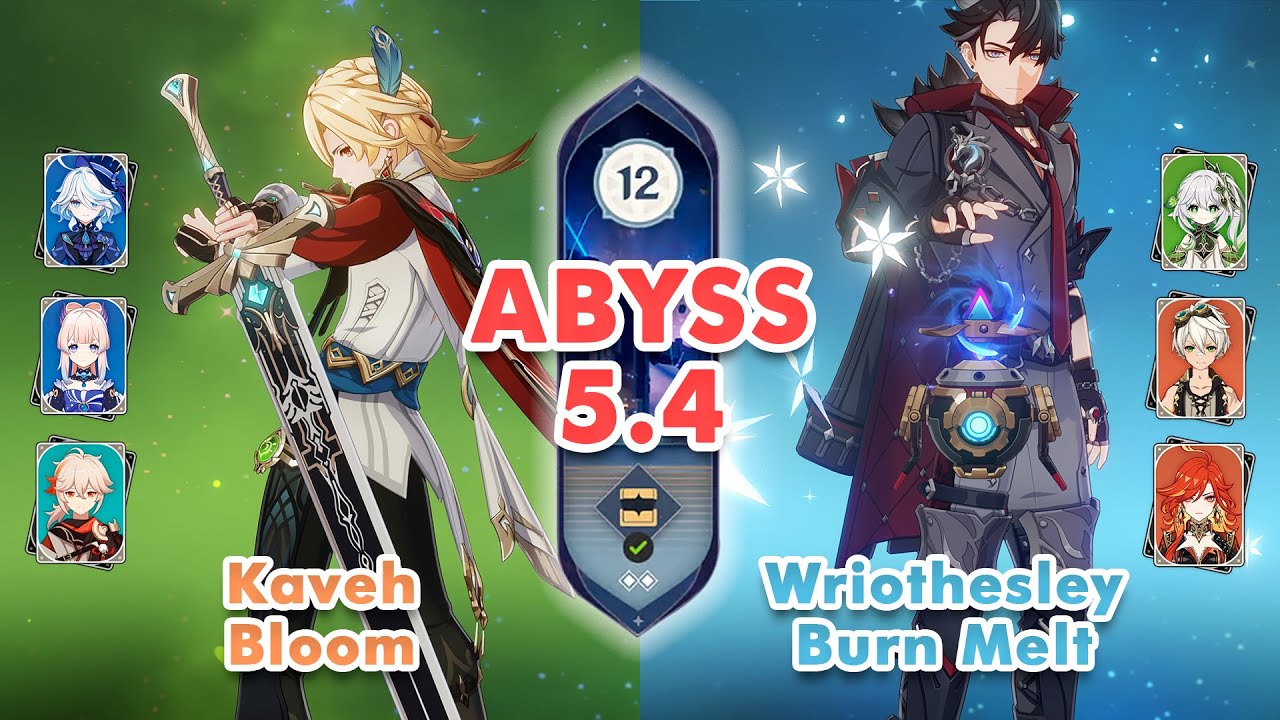 C6 Kaveh Bloom & C1 Wriothesley Burn Melt | Spyral Abyss 5.4 February | Genshin Impact