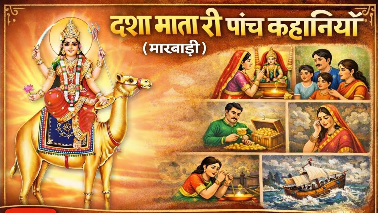 दशा माता री पांच कहानियां (मारवाड़ी)|Dasha Mata Katha|Rajasthan Dashamata vrat  Katha#DashaMataKatha