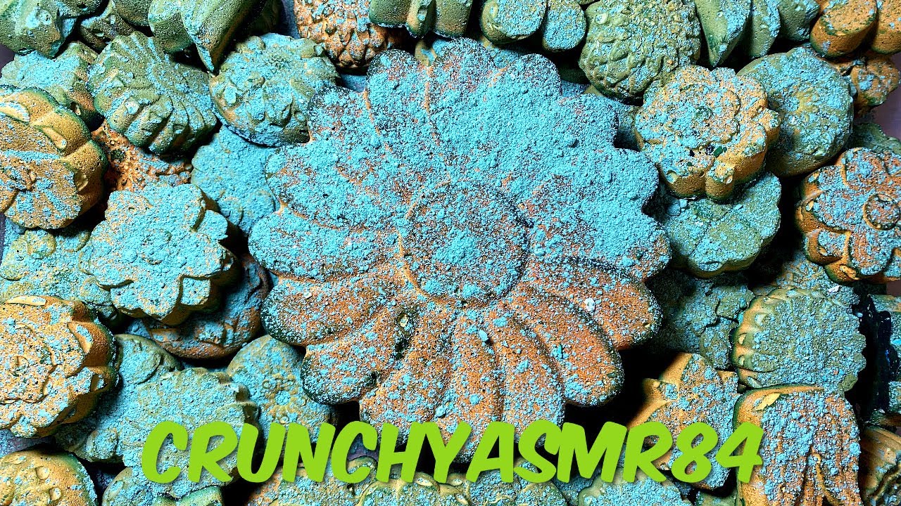 Green Flower Gym Chalk Crush | Sleep Aid | Oddly Satisfying | ASMR | Happy Birthday Tangie