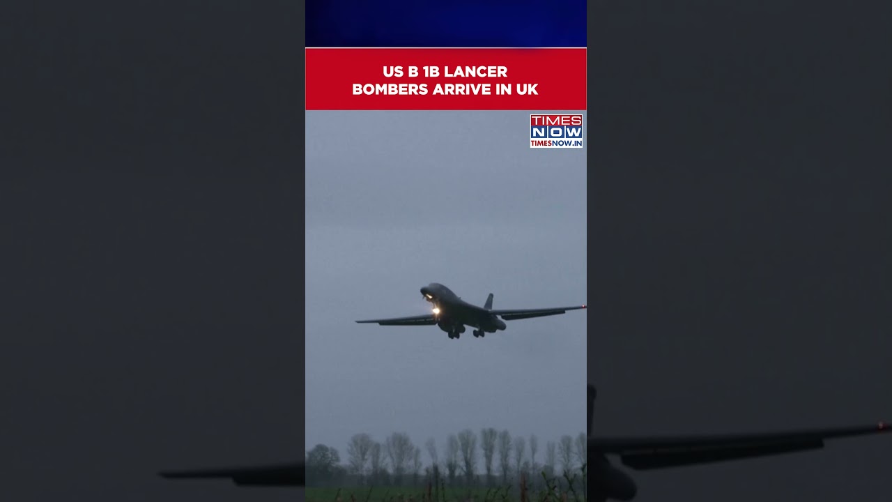 US Bomber Lands At UK Airbase Amid Strikes In Iran | Israel-Iran War #shorts