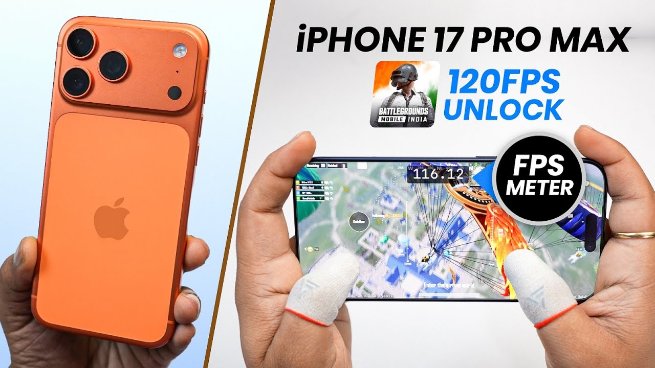 iPhone 17 Pro Max 120FPS BGMI Gaming Review - FPS Meter, Temps, Battery Drain?