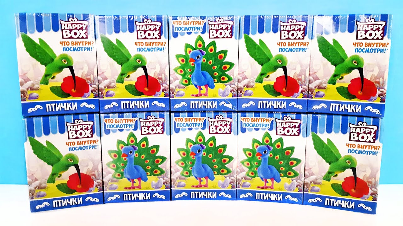 ПТИЧКИ СЮРПРИЗЫ HAPPY BOX 2022! Бархатные игрушки, новая коллекция Kinder Surprise toys unboxing