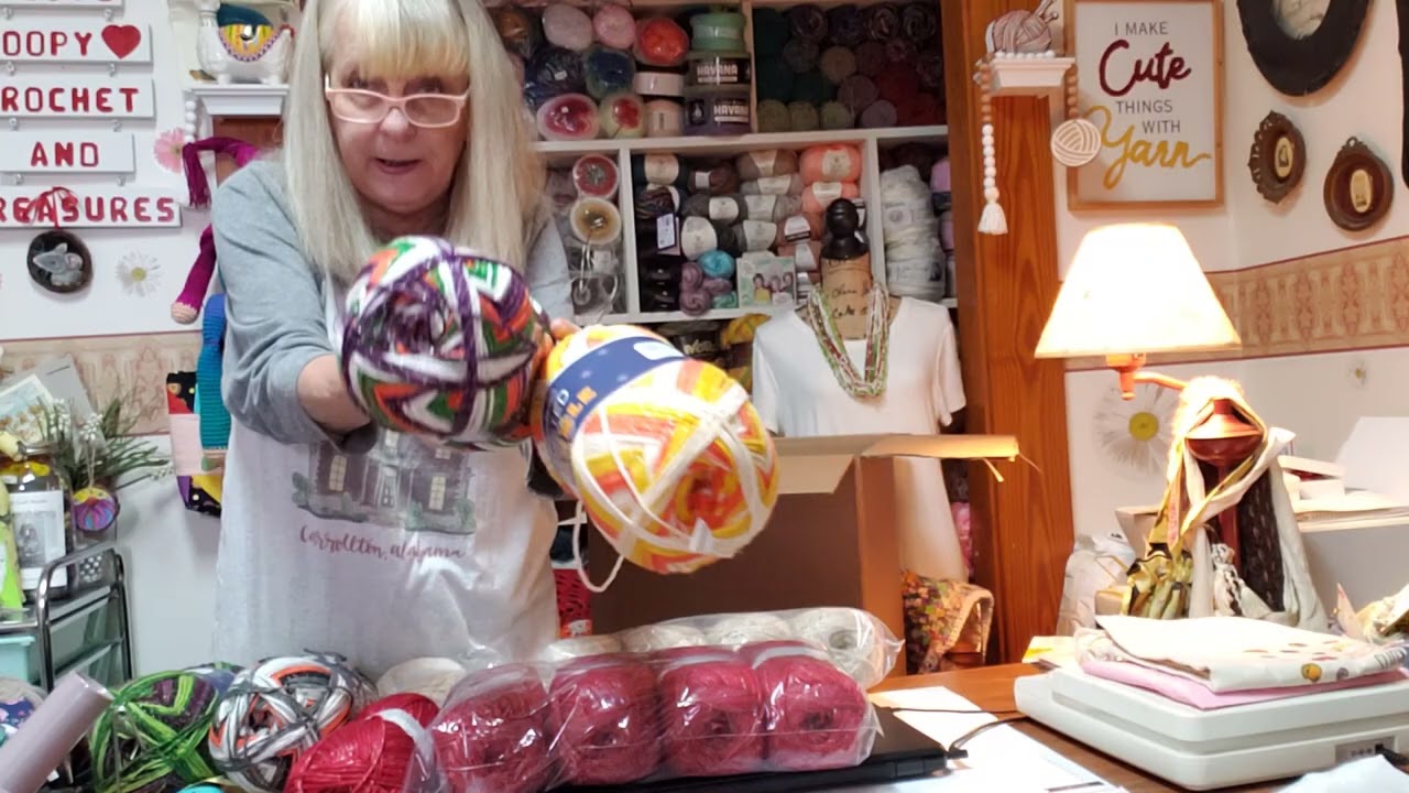 Herrschners yarn haul !! Awesome deals .