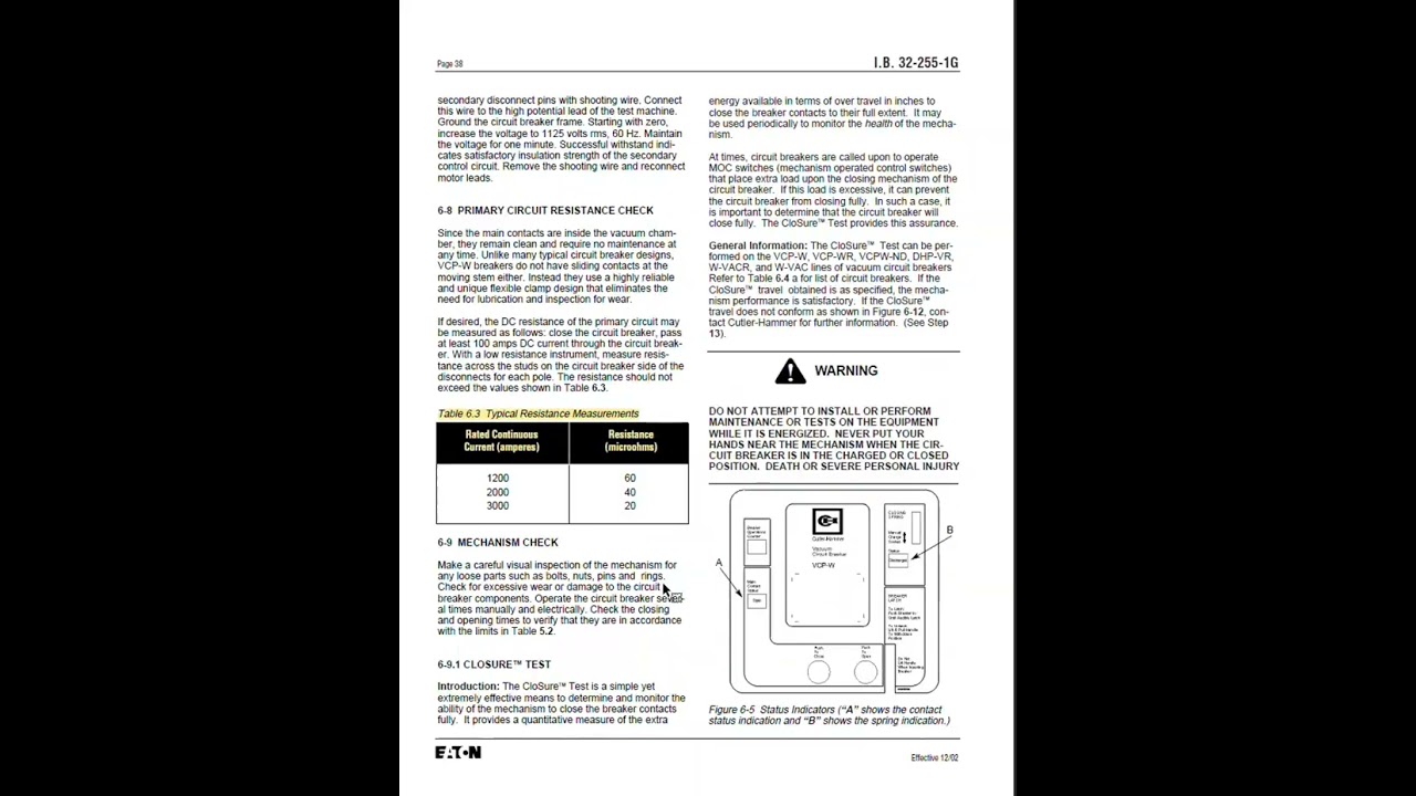 NETA CB Test Pt 2 (Eaton VCP-W)