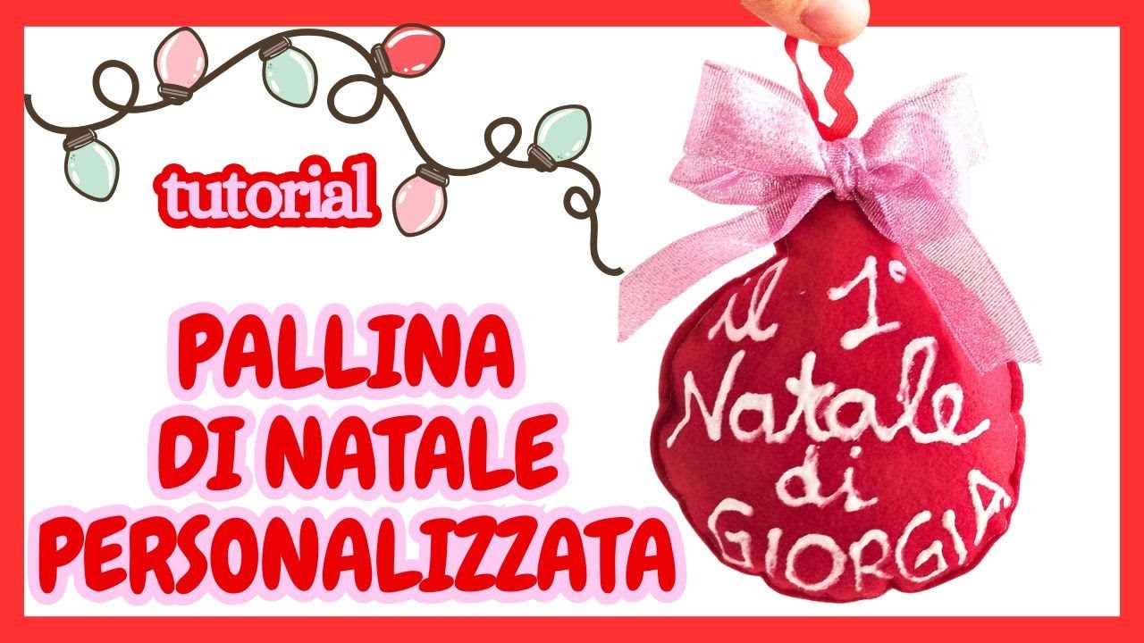 Come creare palline di Natale personalizzate in feltro | Idea regalo fatta a mano