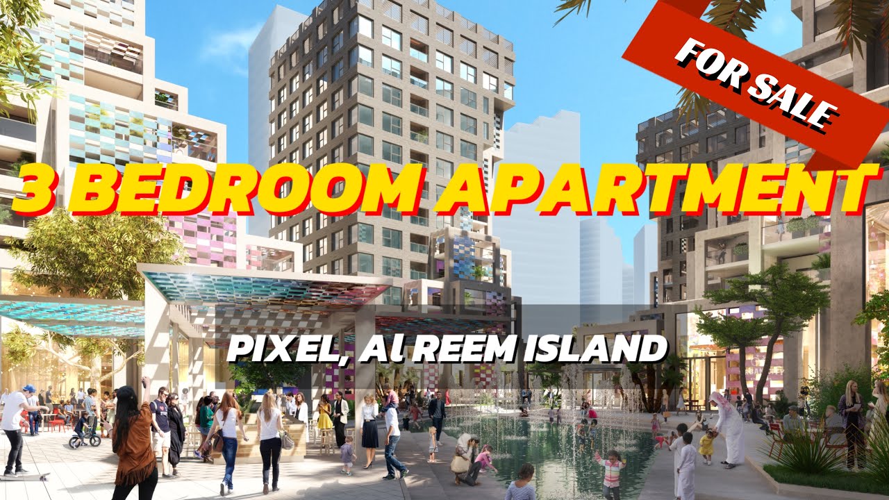 Pixel 3 Bedroom sea view Apartment for sale in Reem Island with beach access  | gym, Pool |