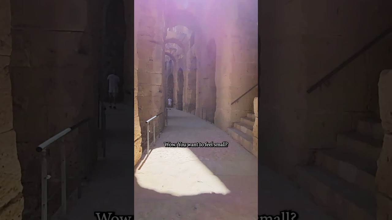 🏛️ Tunisia’s Hidden Colosseum – Just Like Rome?! 🇹🇳🔥