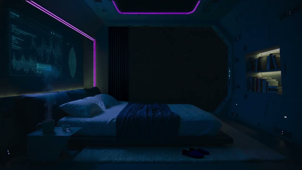 Elsewhere: Spaceship Sounds for Sleep & Focus 💤 Spaceship Interior Ambience
