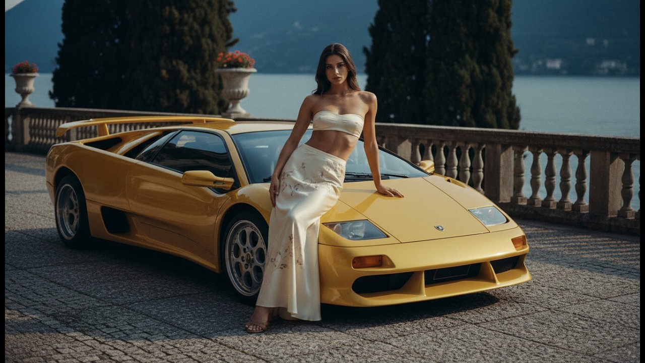 The Lamborghini Diablo perfection in motion - dream specs, dream girls and dream wheels