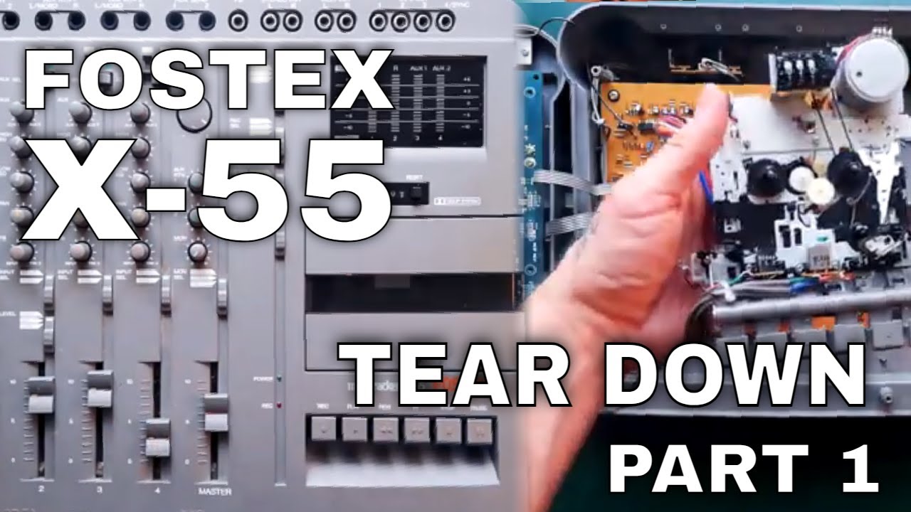 Fostex X55 | Tear  Down | 1 | Open Case & Change Belts