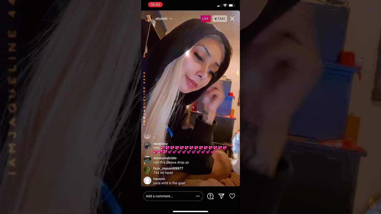 allylotti Feels Happy When She Listen To Unreleased Juice WRLD Songs