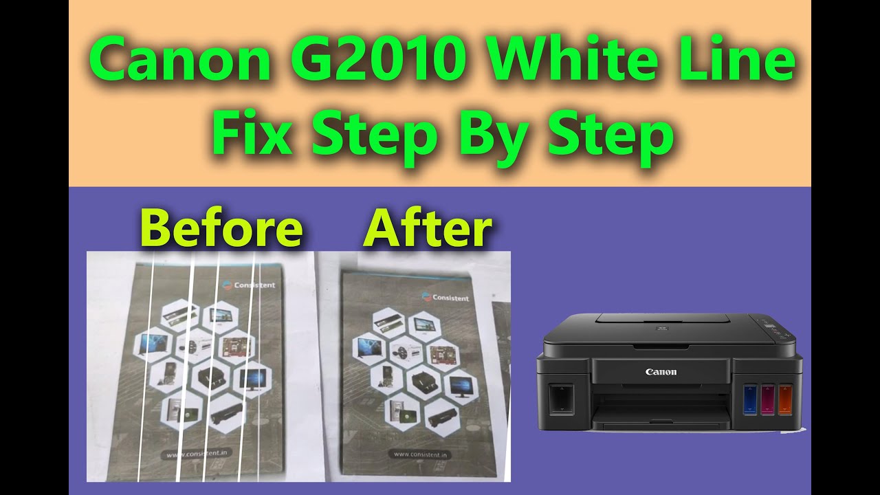 Canon G2010 White Line Problem II Canon G2010 Encoder Disk Problem