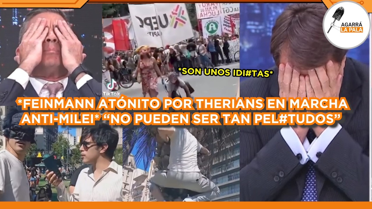 LO QUE PASÓ CON THERIANS EN MARCHA ANTI-MILEI DEL CONGRESO DEJÓ SIN PALABRAS A FEINMANN: 