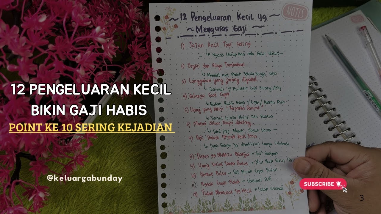 12 PENGELUARAN KECIL BIKIN BOCOR HALUS SUSAH NABUNG #budgeting #tips 