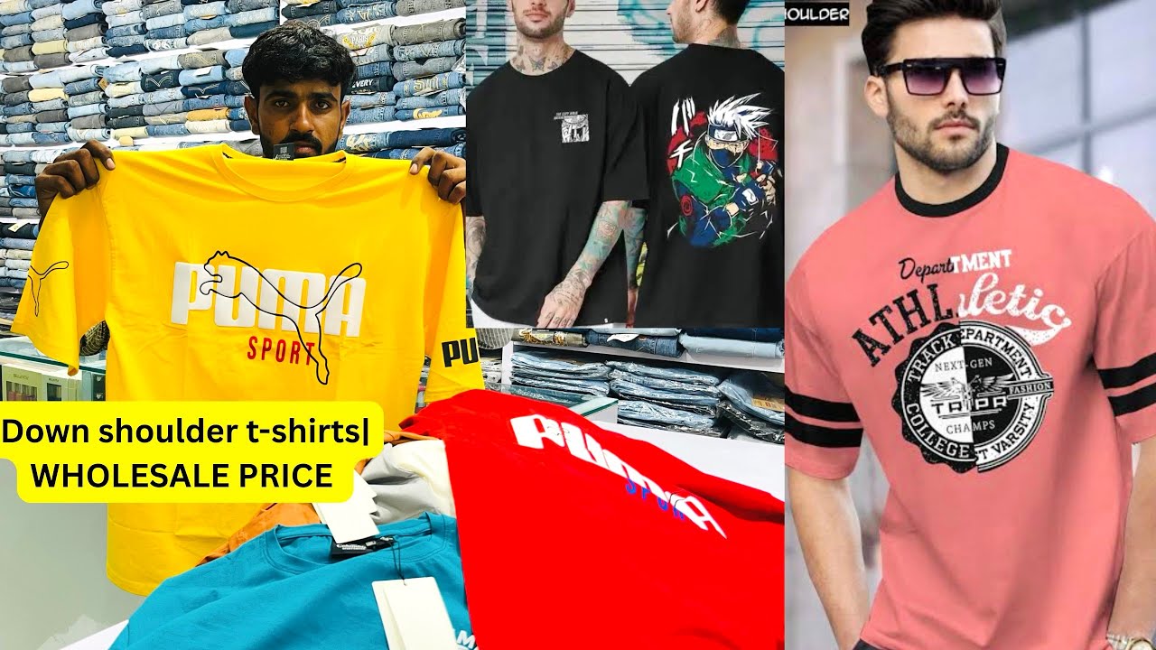 Tshirt wholesale market in Delhi Down shoulder t-shirts trending drop shoulder T-shirt collection