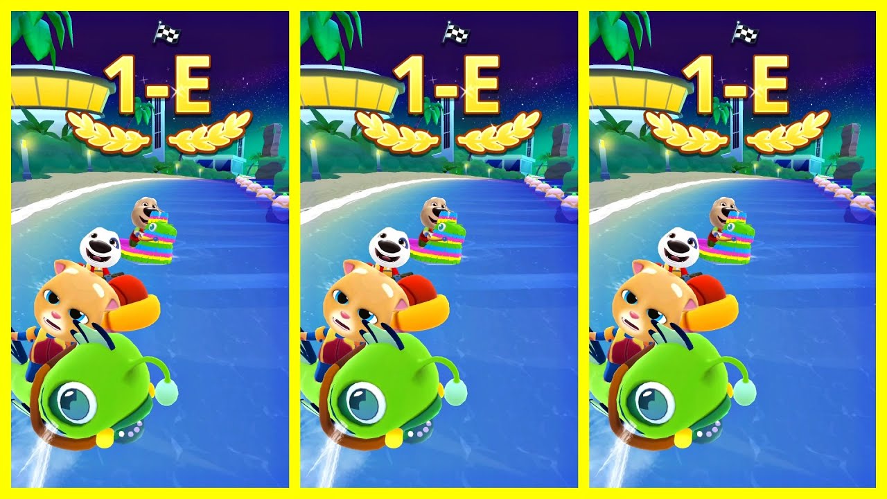 Talking Tom Jetski 2 - Ben - 3 x LILU Gameplay (Android, iOS)