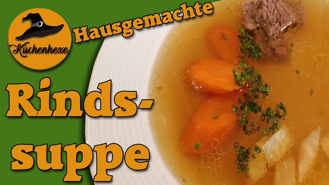 Echte  Rindssuppe hausgemacht !