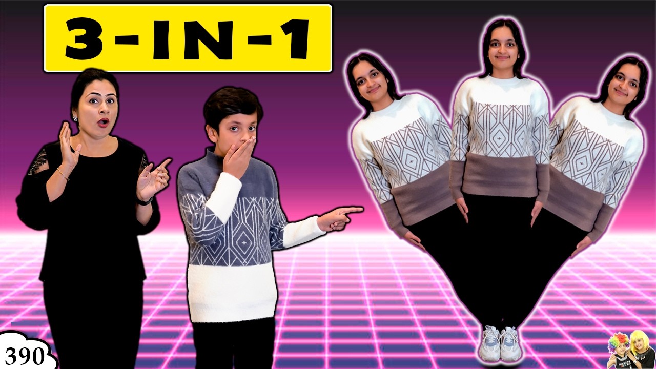 3 - IN - 1 Family Funny Challenge | Pull the String Money Ball Hopscotch | Aayu and Pihu Show