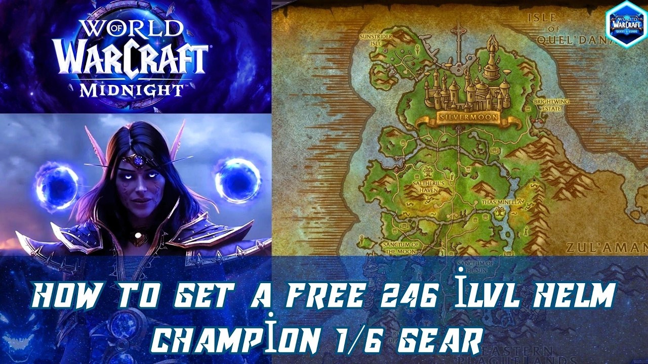 How to Get a Free 246 ilvl Helm Champion 1/6 gear | Courting Success | Silvermoon Court Renown 9