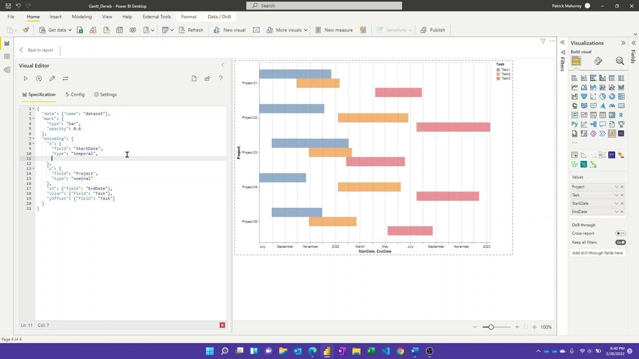 Deneb Demo Build - Gantt Edition