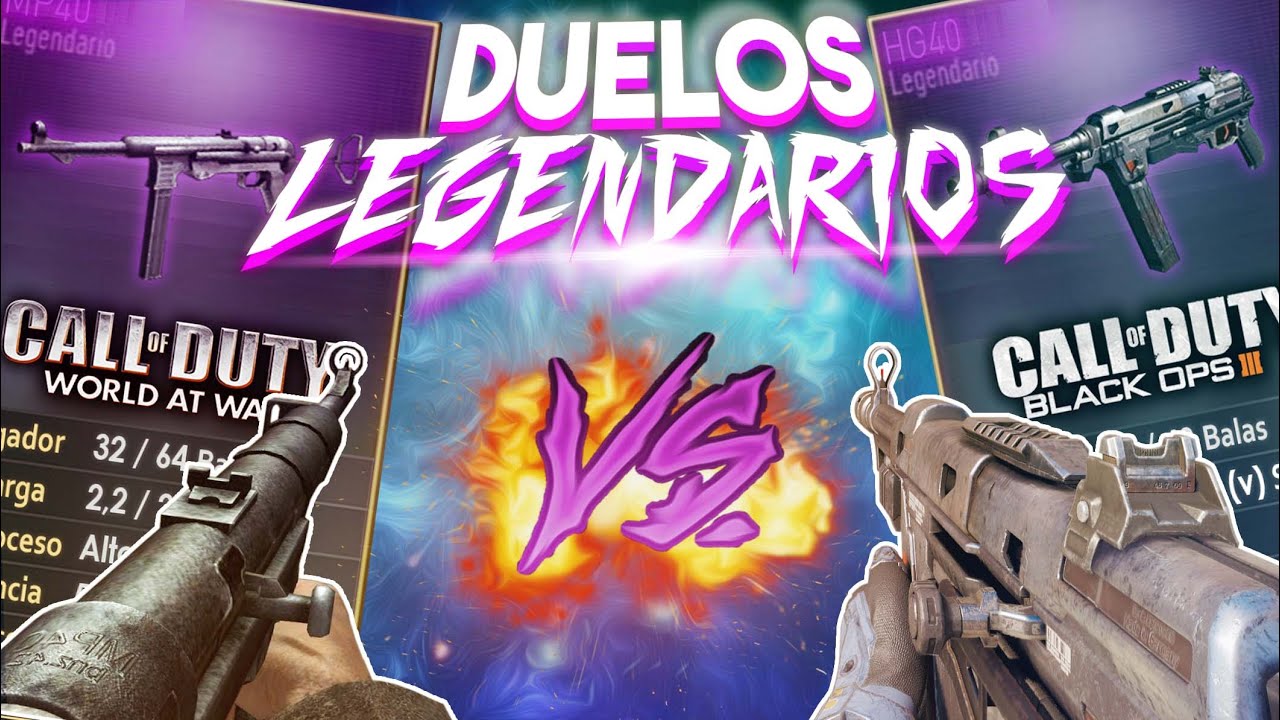 MP40 (WAW) VS HG40 (BO3) | DUELOS LEGENDARIOS T2 | CALL OF DUTY