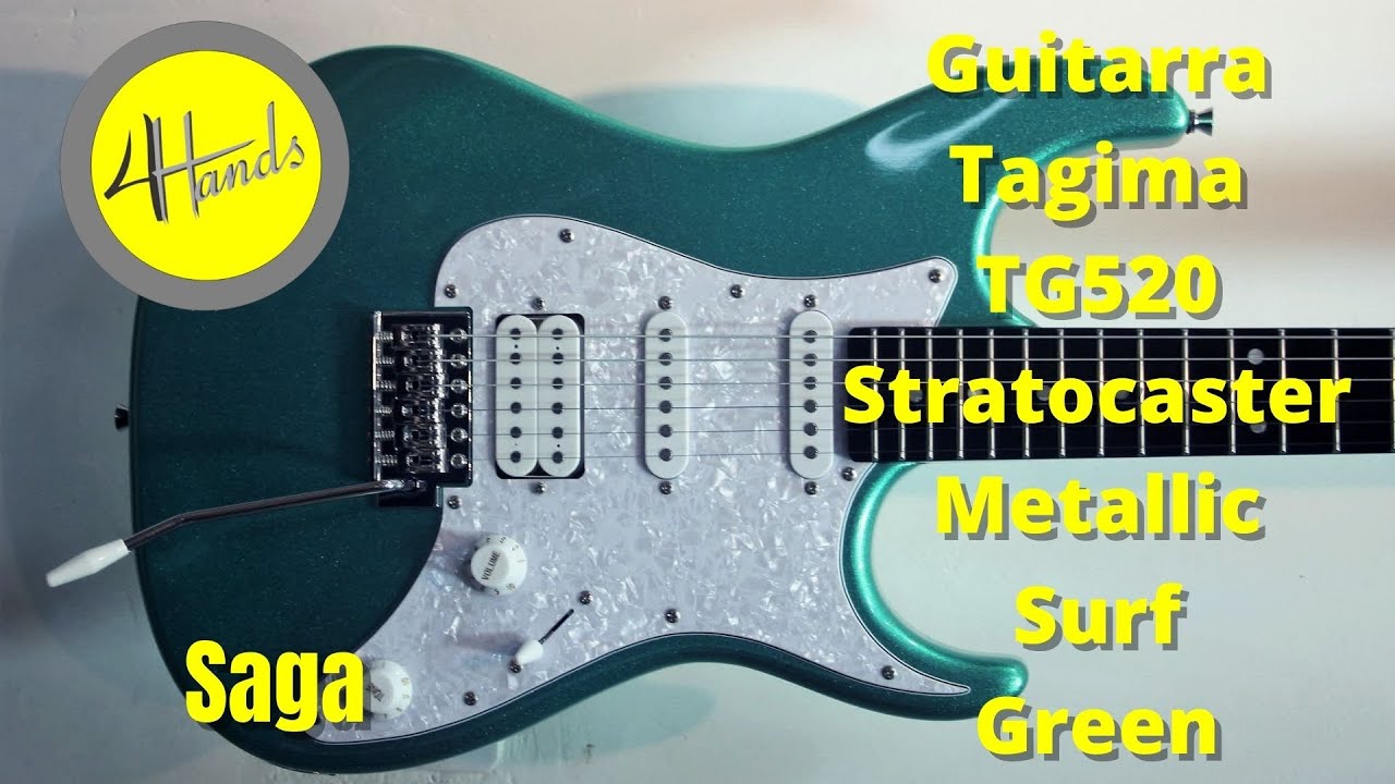 Review Guitarra Tagima TG520 Metallic Surf Green